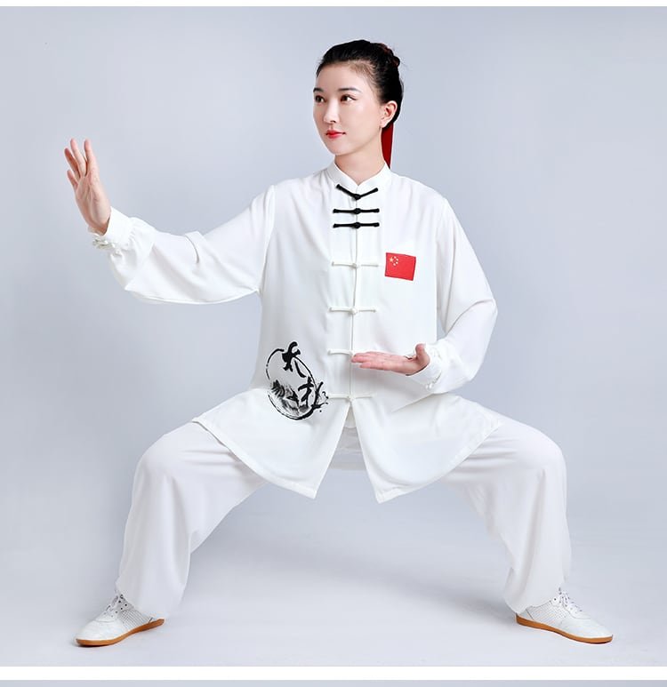 Tai Chi Clothing Cotton Ba Duan Jin Training Suit