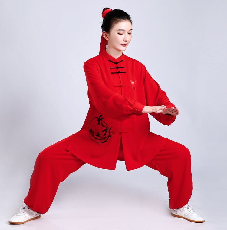 Tai Chi Clothing Cotton Ba Duan Jin Training Suit