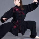 Tai Chi Outfit Embroidered Women’s Kung Fu Dress