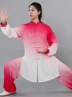 Tai Chi Outfit for Men Women Gradient Training Suit - Image 4
