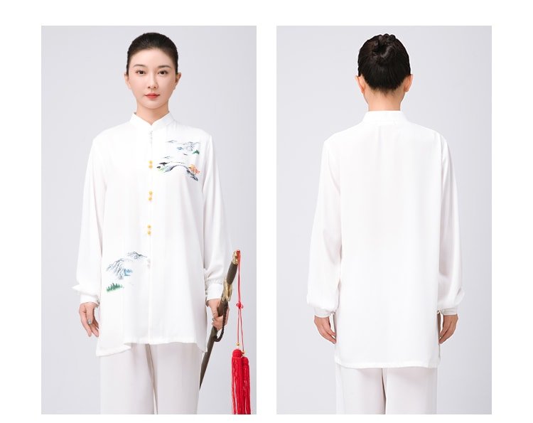 Tai Chi Practice Wear Unisex Long Martial Arts Suit