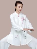 Tai Chi Suit for Female Elegant Wushu Practice Set - Image 2