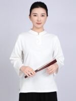 Tai Chi Uniform Cotton Martial Arts T-Shirt and Pants