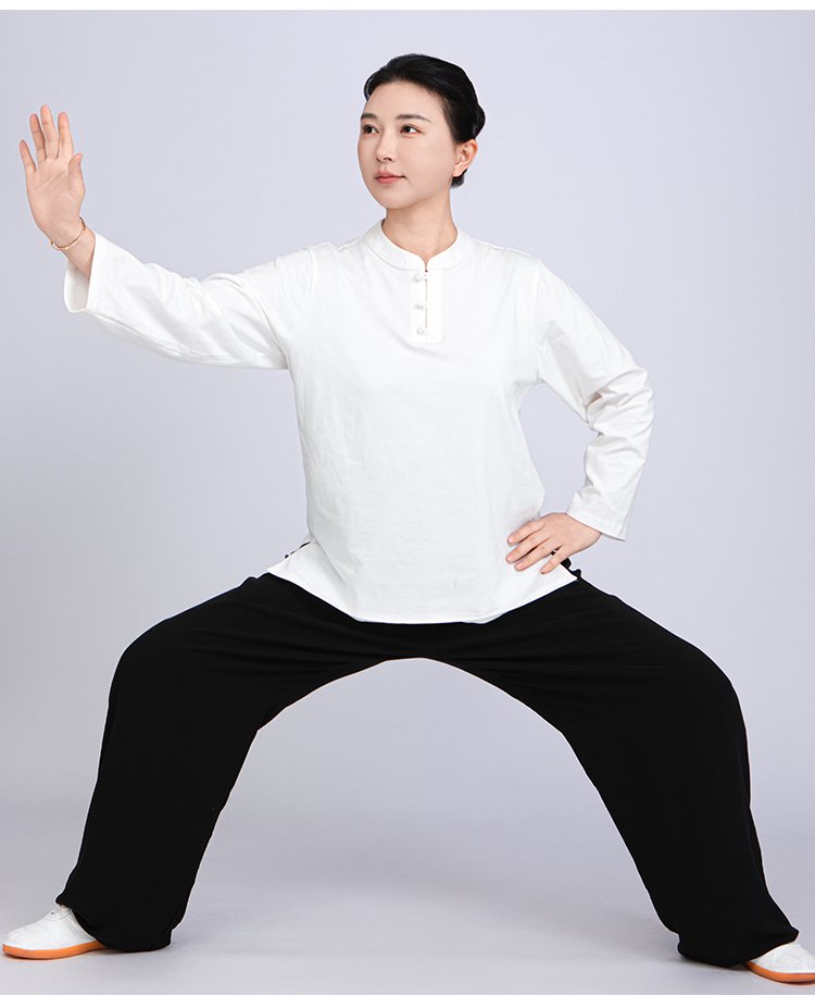 Tai Chi Uniform Cotton Martial Arts T-Shirt and Pants