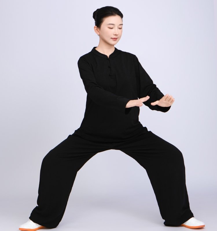 Tai Chi Uniform Cotton Martial Arts T-Shirt and Pants