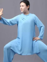 Tai Chi Uniform Silk Summer Tai Chi Training Suit