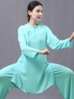 Tai Chi Uniform Silk Summer Tai Chi Training Suit - Image 2