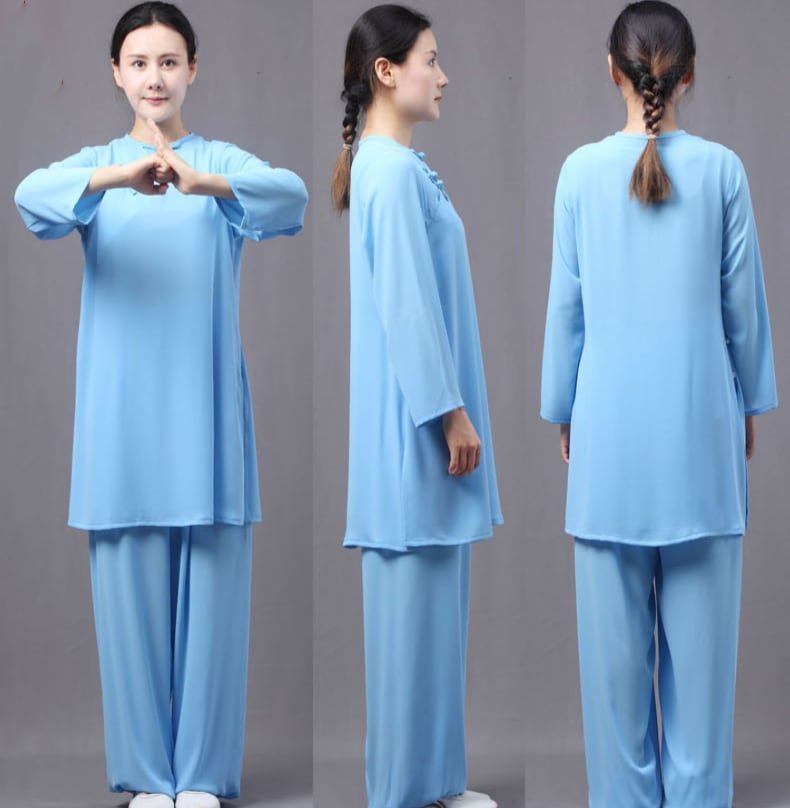 Tai Chi Uniform Silk Summer Tai Chi Training Suit