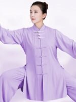 Tai Chi Uniform for Women Kung Fu Long Set - Image 2