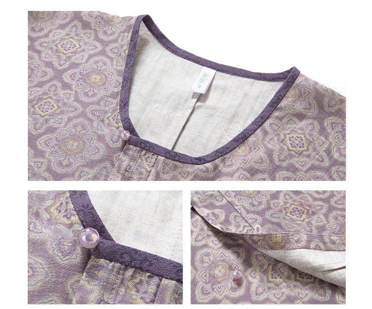 Tang Dynasty Hanfu Costume Lilac Purple Dress