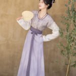 Tang Dynasty Hanfu Costume Lilac Purple Dress