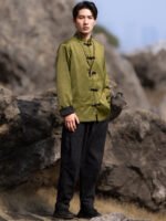 Tang Style Male Jackets Loose Zhongshan Suit - Image 5