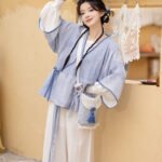 Tang Style Modern Hanfu Set Top and Song Pants