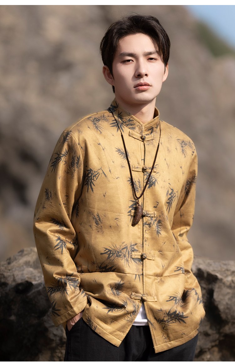 Tang Suit Male Chinese Zhongshan Suit Jacket