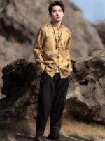 Tang Suit Male Chinese Zhongshan Suit Jacket - Image 3