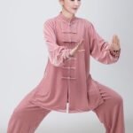 Thick Warm Gold Velvet Women’s Tai Chi Clothing