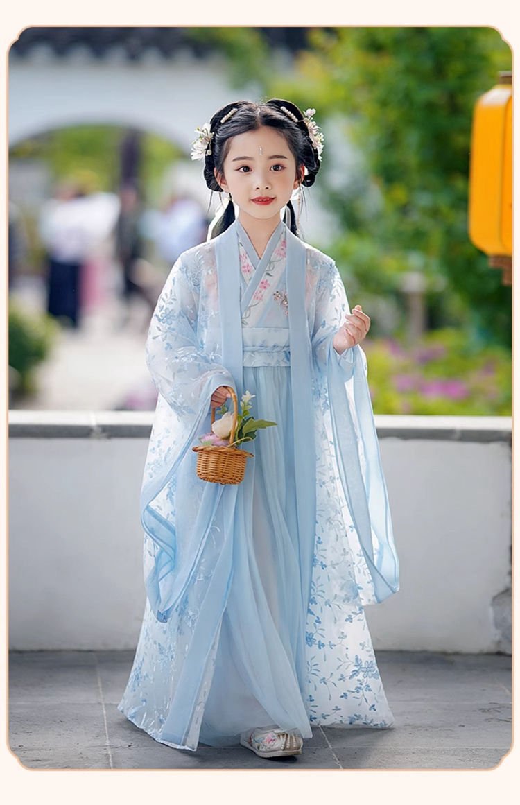 Traditional Chinese Clothing For Children Flowing Fairy Hanfu Dress