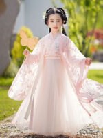 Traditional Chinese Clothing For Children Flowing Fairy Hanfu Dress - Image 4