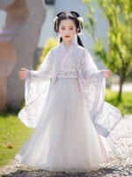 Traditional Chinese Clothing For Children Flowing Fairy Hanfu Dress - Image 5