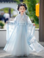 Traditional Chinese Clothing For Children Flowing Fairy Hanfu Dress - Image 8