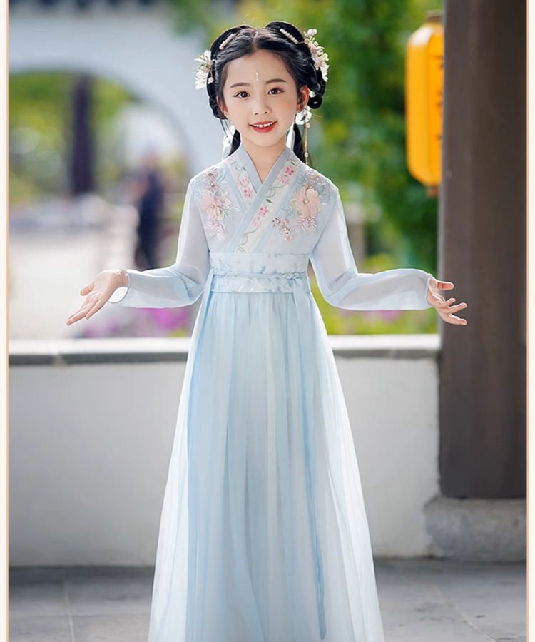 Traditional Chinese Clothing For Children Flowing Fairy Hanfu Dress
