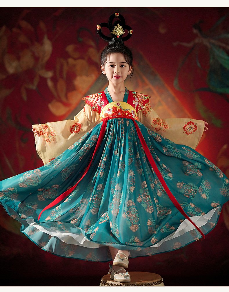 Traditional Chinese Clothing for Kids Tang Dynasty Hanfu Dress