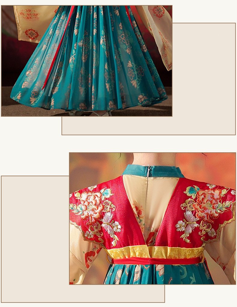 Traditional Chinese Clothing for Kids Tang Dynasty Hanfu Dress