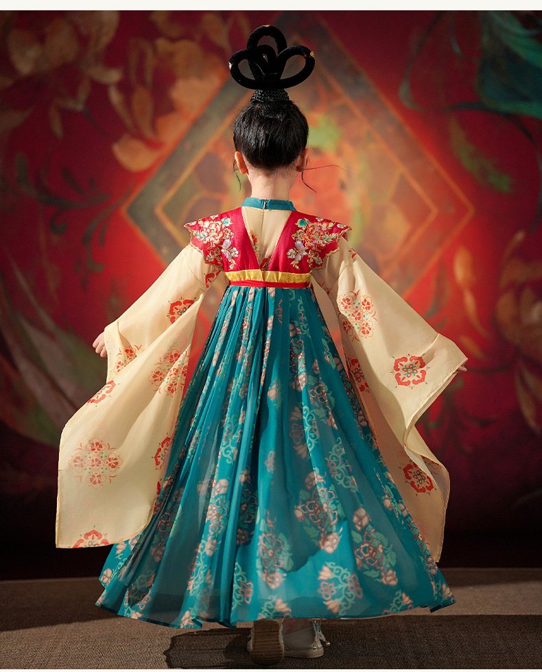Traditional Chinese Clothing for Kids Tang Dynasty Hanfu Dress