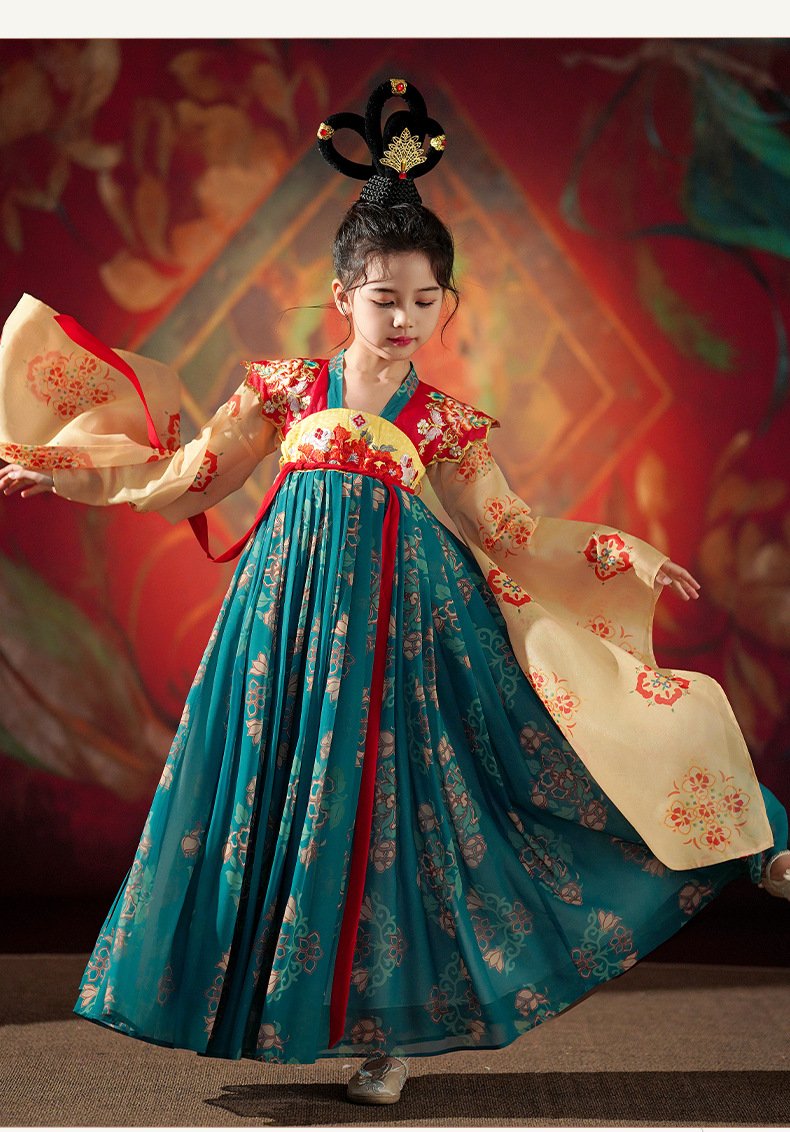 Traditional Chinese Clothing for Kids Tang Dynasty Hanfu Dress