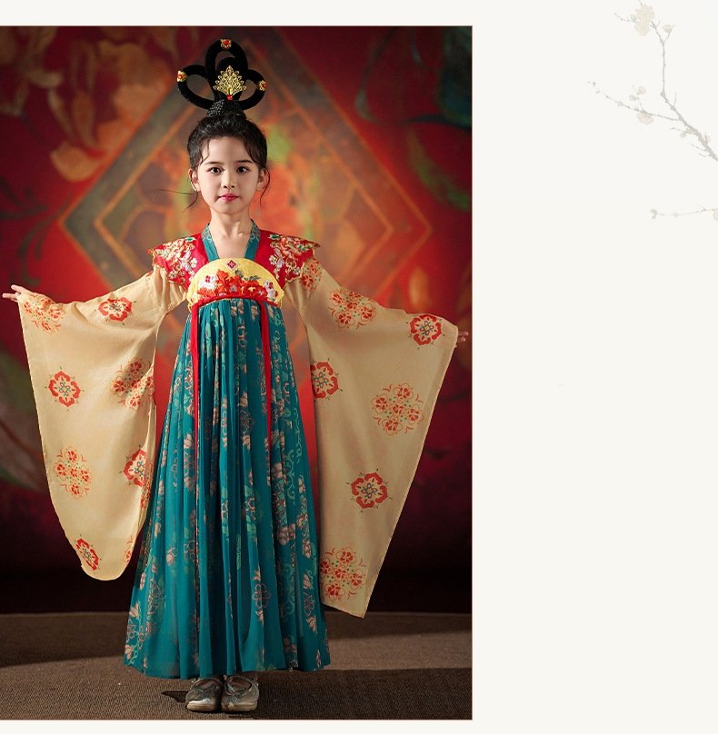 Traditional Chinese Clothing for Kids Tang Dynasty Hanfu Dress