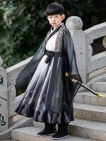 Traditional Chinese Costume Boy Children’s Hanfu Black