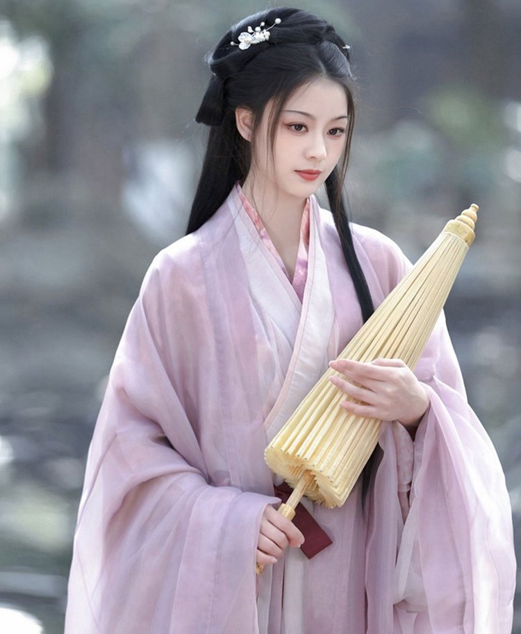 Traditional Chinese Dress Female Purple Hanfu Dress