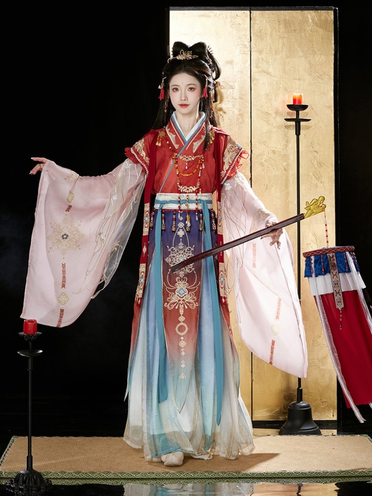Traditional Chinese Dresses Wei Jin Style Hanfu Female