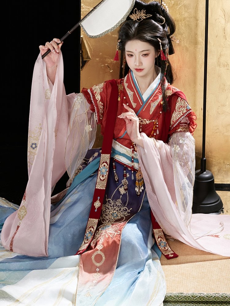 Traditional Chinese Dresses Wei Jin Style Hanfu Female