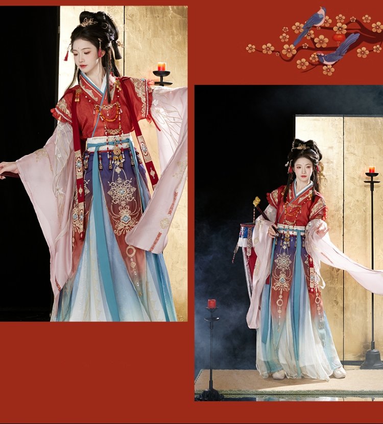 Traditional Chinese Dresses Wei Jin Style Hanfu Female