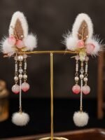 Traditional Chinese Hair Clips Cute Plush Headwear - Image 4