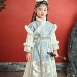 Traditional Chinese New Year Dress Girl’s Hanfu Winter