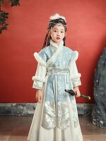 Traditional Chinese New Year Dress Girl’s Hanfu Winter