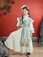 Traditional Chinese New Year Dress Girl’s Hanfu Winter - Image 3