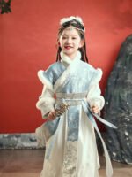 Traditional Chinese New Year Dress Girl’s Hanfu Winter - Image 4