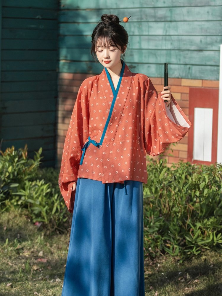 Traditional Female Chinese Dress Jin Dynasty Hanfu Set