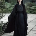 Traditional Hanfu Dress Female Black Chinese Clothing