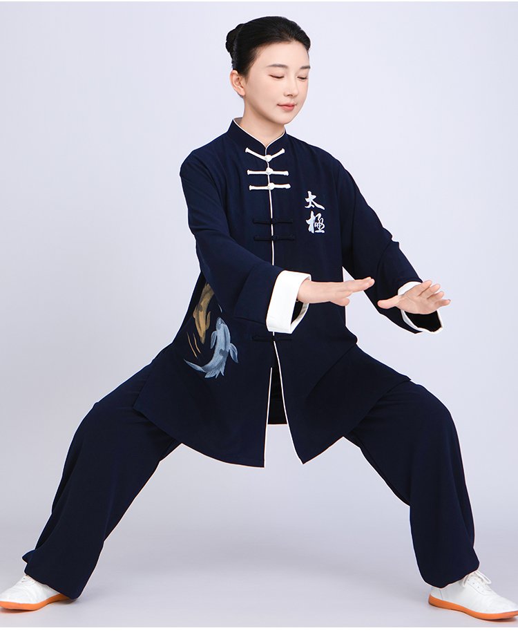 Traditional Wushu Clothing Embroidered Kung Fu Outfit