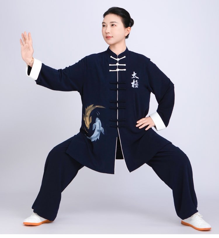 Traditional Wushu Clothing Embroidered Kung Fu Outfit