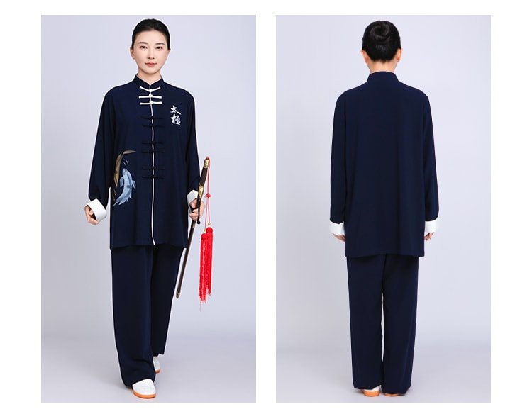 Traditional Wushu Clothing Embroidered Kung Fu Outfit