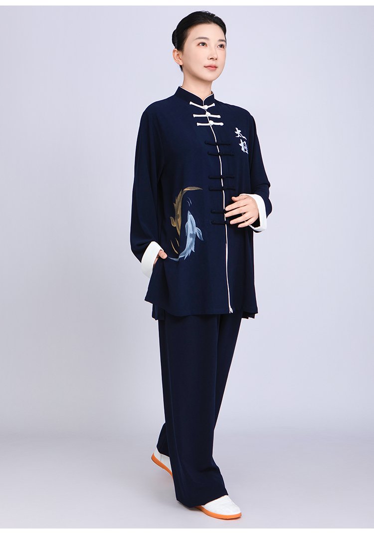 Traditional Wushu Clothing Embroidered Kung Fu Outfit