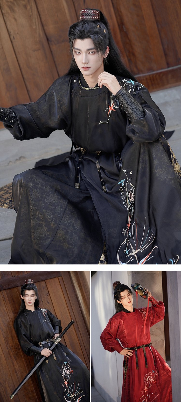 Unisex Han Fu Outfit Tang Dynasty Robe