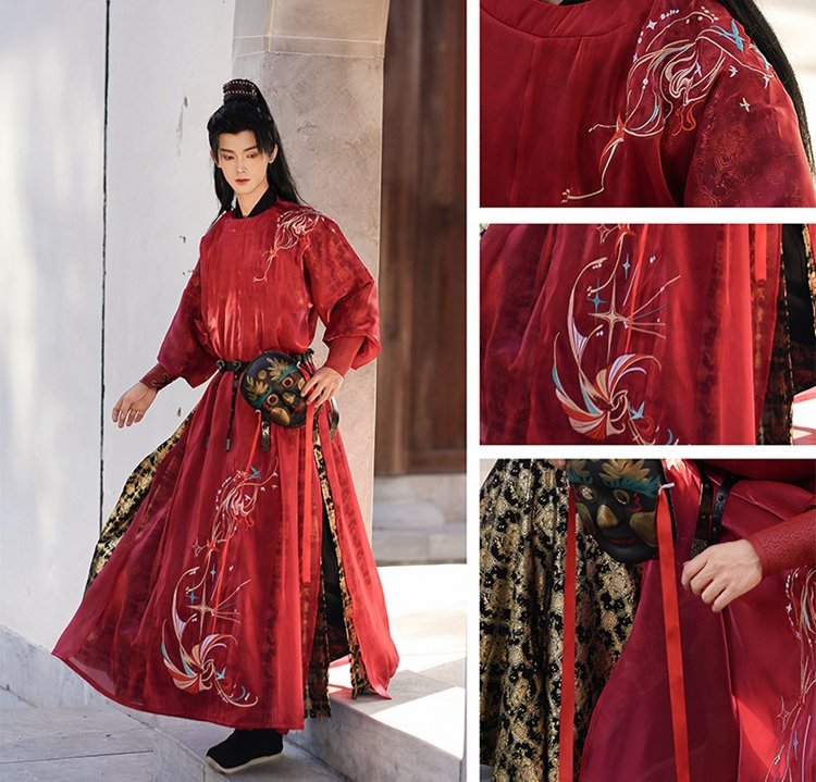 Unisex Han Fu Outfit Tang Dynasty Robe