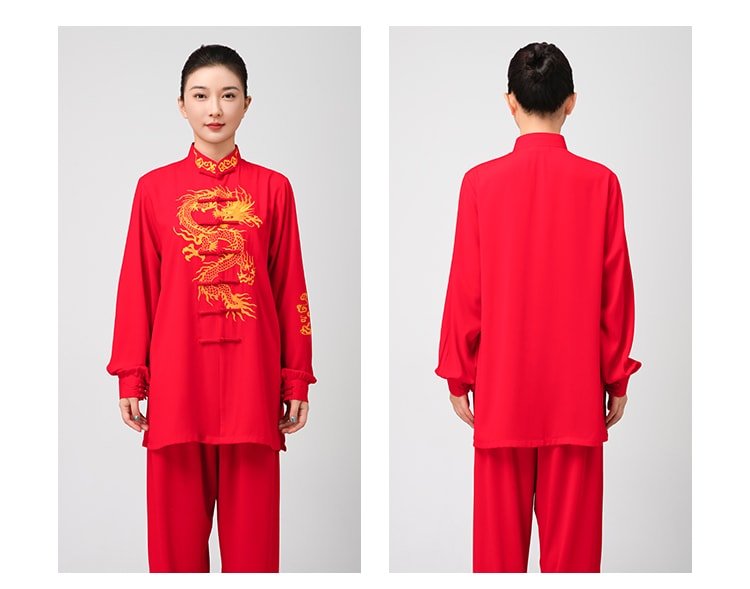 Unisex Tai Chi Kung Fu Uniform Embroidery Wushu Outfit
