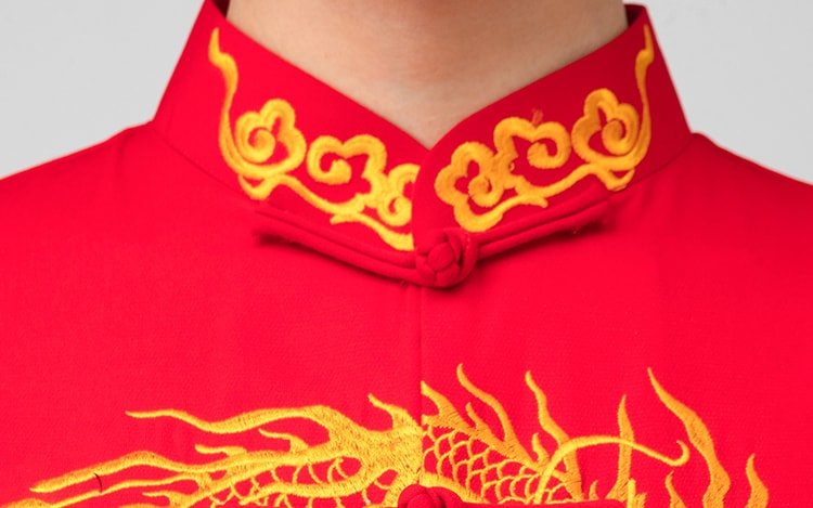 Unisex Tai Chi Kung Fu Uniform Embroidery Wushu Outfit